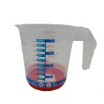 Graded jug, 1000 ml, plastic, with handle